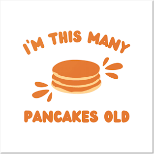 I'm This Many Pancakes Old - 3rd Birthday 3 Years Old Bday Posters and Art